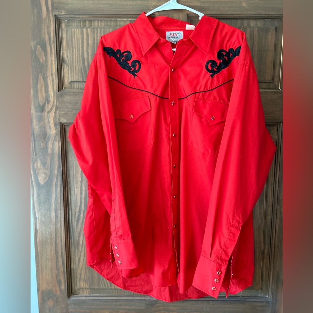 Ely Diamond vintage western shirt XL